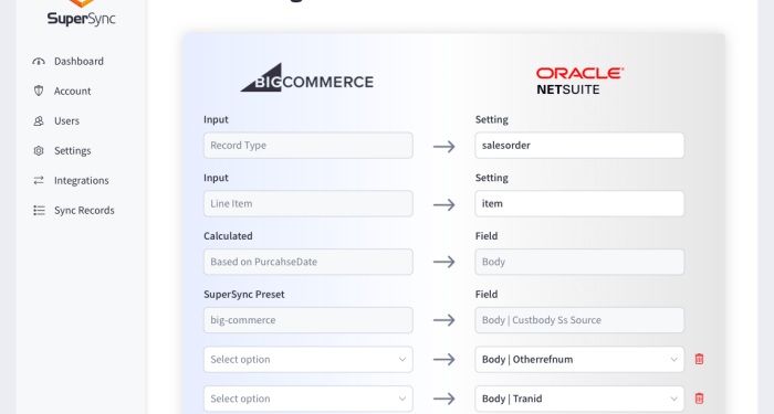Sync BigCommerce with NetSuite | SuperSync